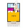 コタージュ五番館 1Kの間取り