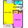 メゾンドゥ天翔 1LDKの間取り
