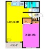 メゾンドゥ天翔 1LDKの間取り