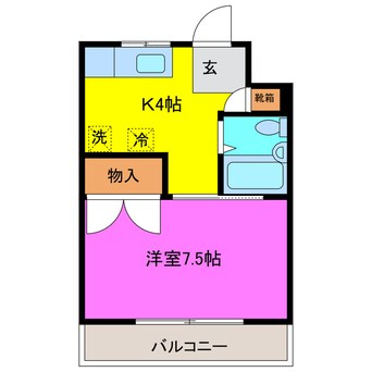 間取図 若林グリーンハイツ