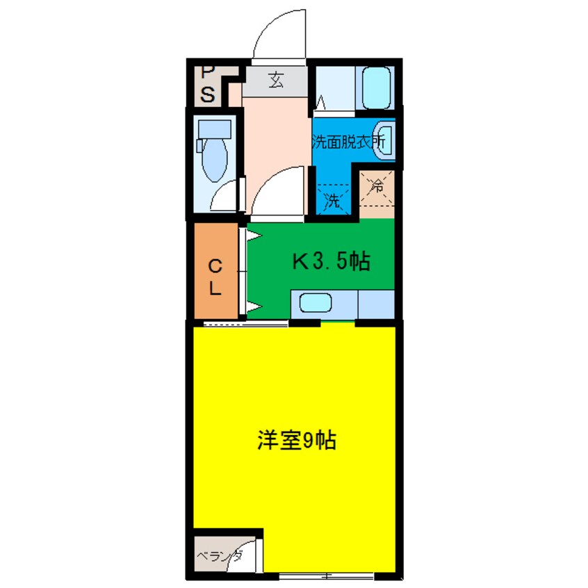 間取図 グランデ五福