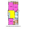 林貸家（左） 3DKの間取り