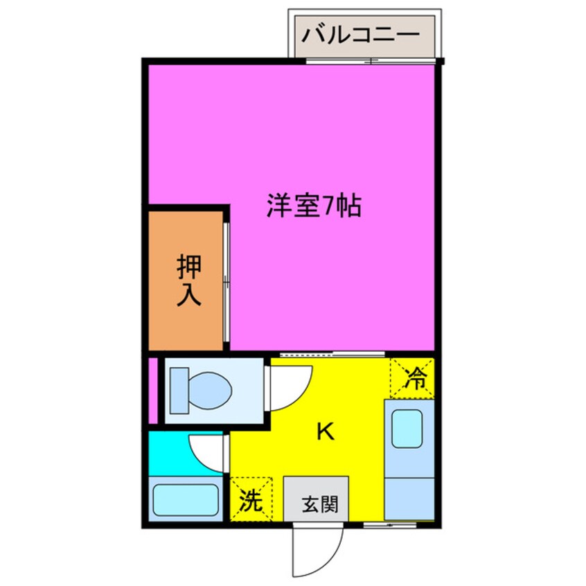 間取図 メゾンドゥ大和