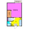 メゾンドゥ大和 1Kの間取り
