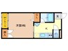 飛鳥ハイム 1Kの間取り
