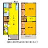 クローバースター 2LDKの間取り