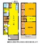 クローバースター 2LDKの間取り