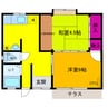 田畑貸家１区（2-5318-3） 2Kの間取り