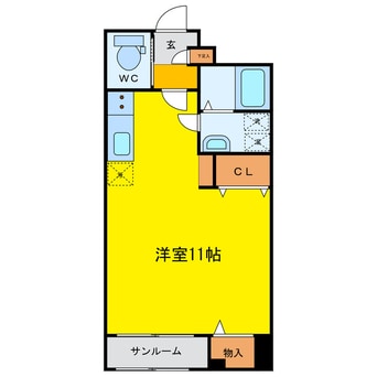 間取図 グランデール飛鳥Ⅱ
