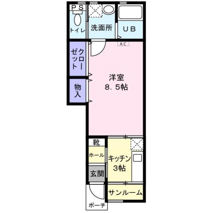 間取図 プレシャス五福