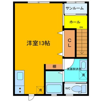 間取図 アクア五福6区