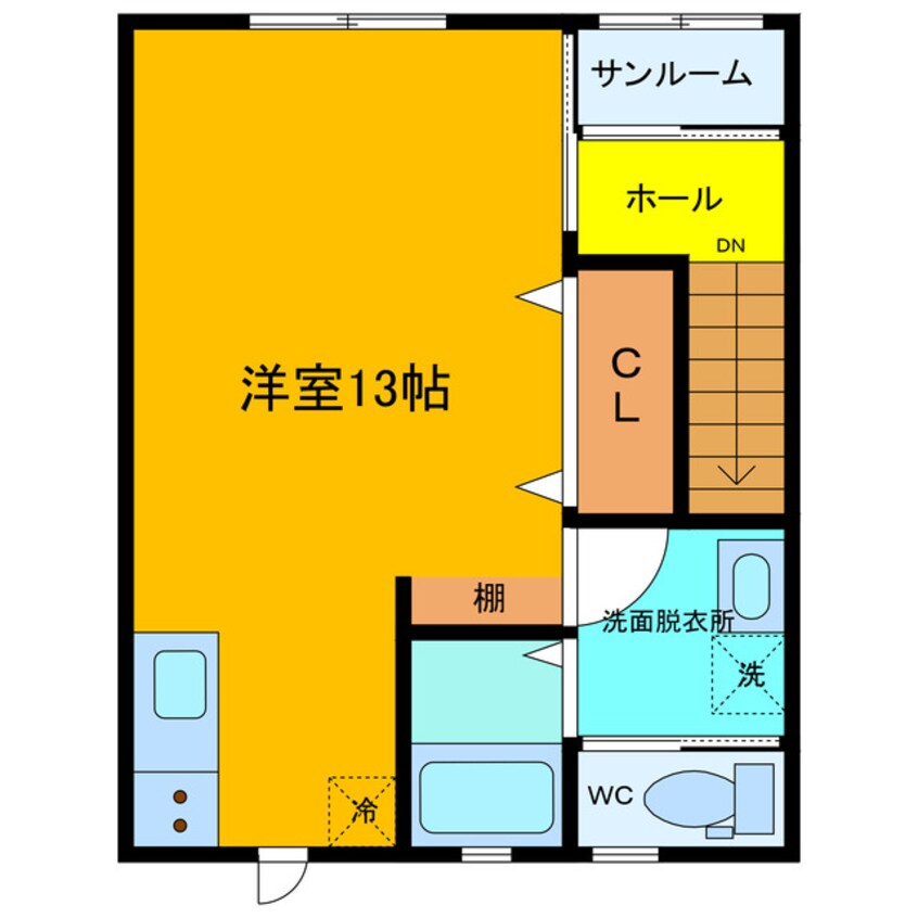 間取図 アクア五福6区