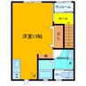 アクア五福6区 1Rの間取り
