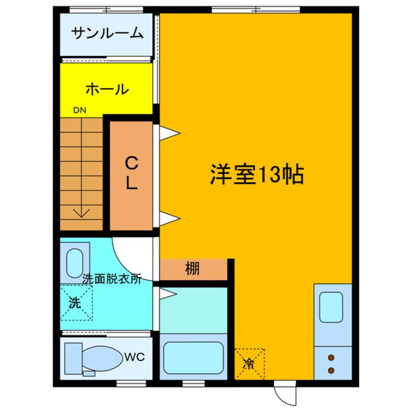間取図 アクア五福6区