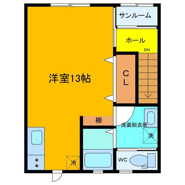 間取り図 アクア五福6区