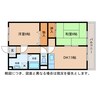 グランパレスドリーム 2DKの間取り