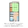 エステート近畿蛇溝 1DKの間取り
