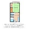 エステート近畿蛇溝 1DKの間取り