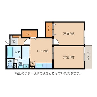 間取図 ラフィネシャトレーⅢ番館