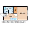 グリーンヒルズ 1Kの間取り
