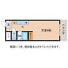 マンションオーク 1Kの間取り