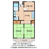 八日市ウイング 3DKの間取り