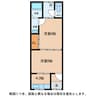 幸荘 2Kの間取り