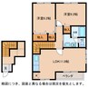 ラフィネシャトレーⅡ番館 2LDKの間取り