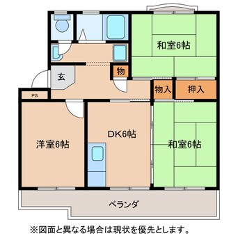 間取図 第２東中野ハイツ