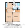 ゼウス 2DKの間取り