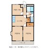 ベルメゾン 3DKの間取り