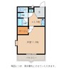 プレステージ緑町イースト 1Kの間取り