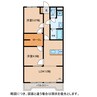 ロイヤルオークⅡ 2LDKの間取り