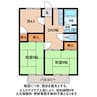 ウェルネスハイツ 3DKの間取り