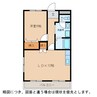 セゾンフルール 1LDKの間取り