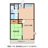 川崎マンション弐番館 1LDKの間取り