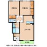 アンティーブ 2LDKの間取り