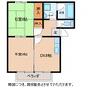 レジデンス宝積 2DKの間取り