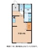 あるぶる 1Rの間取り