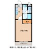 ハイツユウリ 1Kの間取り