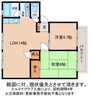 ハイツウッディ 2LDKの間取り