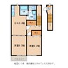 フロレスタキャピタル 2DKの間取り