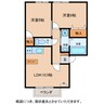 リサージュＡ 2LDKの間取り