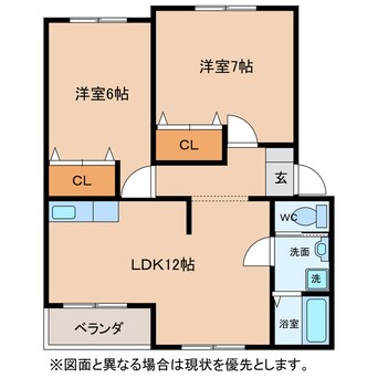 間取図 クリスタール華