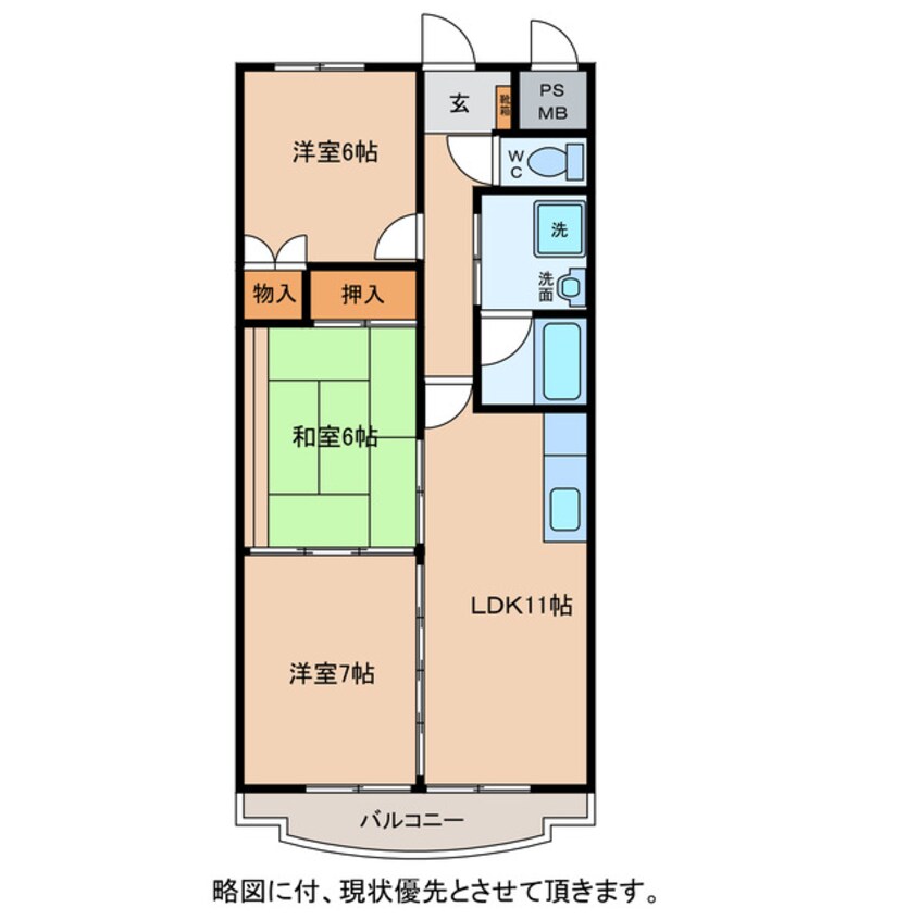 間取図 クレストＹＭＤ