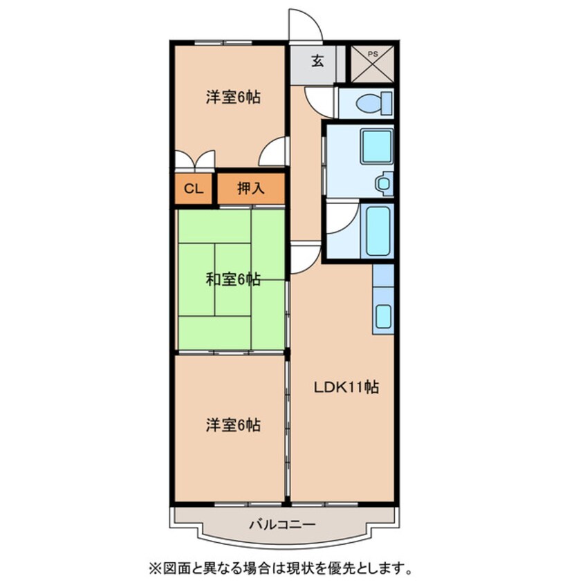 間取図 クレストＹＭＤ