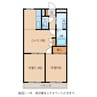 フォンテーヌ(愛荘町) 2DKの間取り