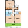 パシフィックドリーム　Ｂ棟 2DKの間取り