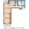 フェリオ　ヴィエント 1LDKの間取り