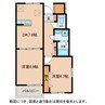 グレイス　ロマーヌ 2DKの間取り